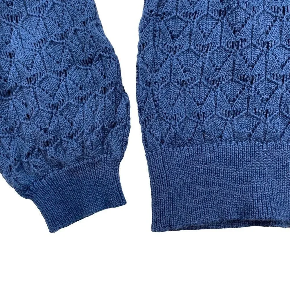 Sundance Leiela Open Knit V-neck sweater Modal Cotton XS